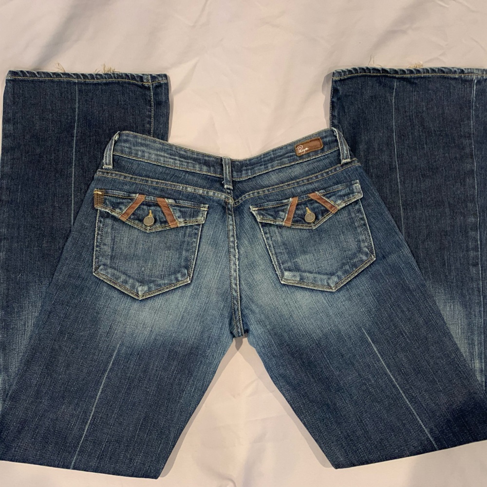 PAIGE Blue Flare & Wide Leg Jeans